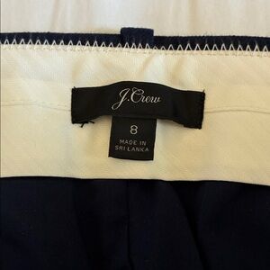 NWOT J. Crew High-Rise Payton Stretch Linen Pants in Navy Blue, Size 8